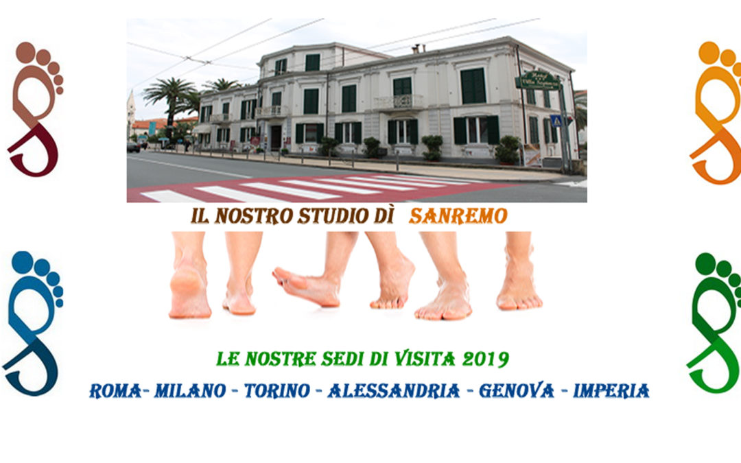 Aggiornamento degli indirizzi delle nostre sedi 2019